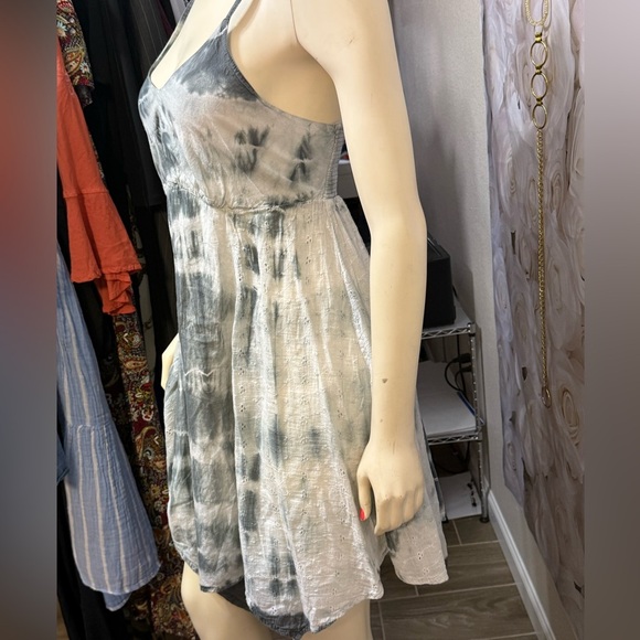 Goa beachwear by Japan Tie dye asymmetrical dress SizE Small - Picture 11 of 13